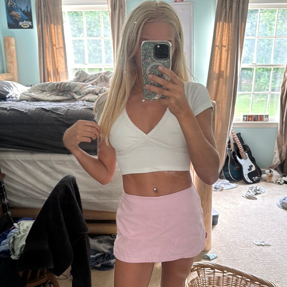 Pink Mini Skort